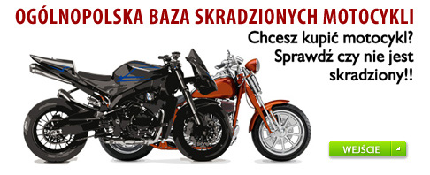 Og�lnopolska baza skradzionych motocykli