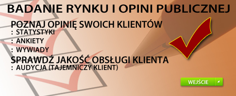 Badanie rynku i opini publicznej, ankiety, statystyki, wykresy